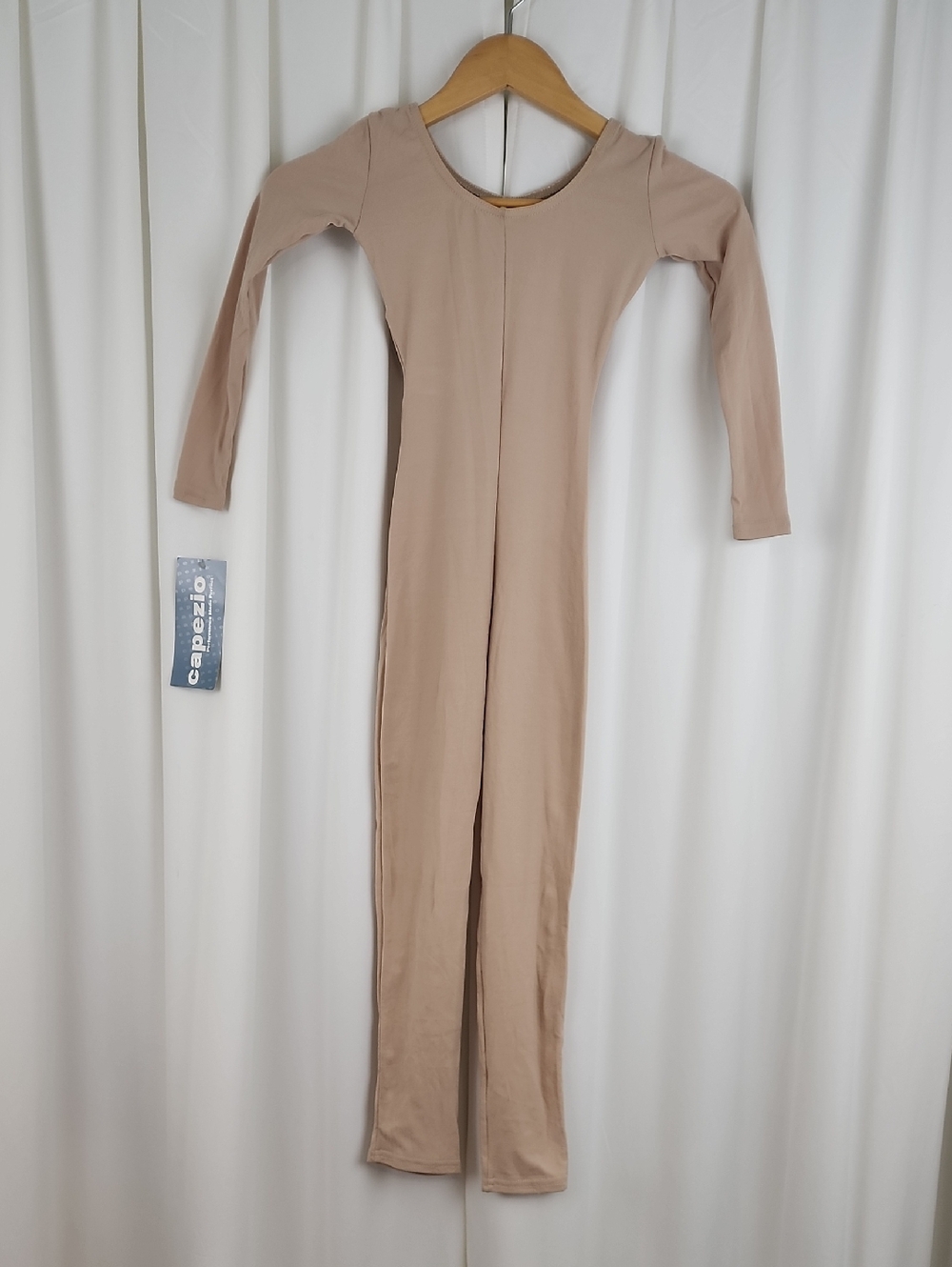 Capezio Solotard Unitard Long Sleeve Nude Size Small